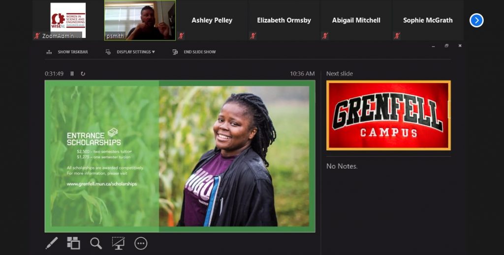 Screenshot of Grenfell Campus Presentation